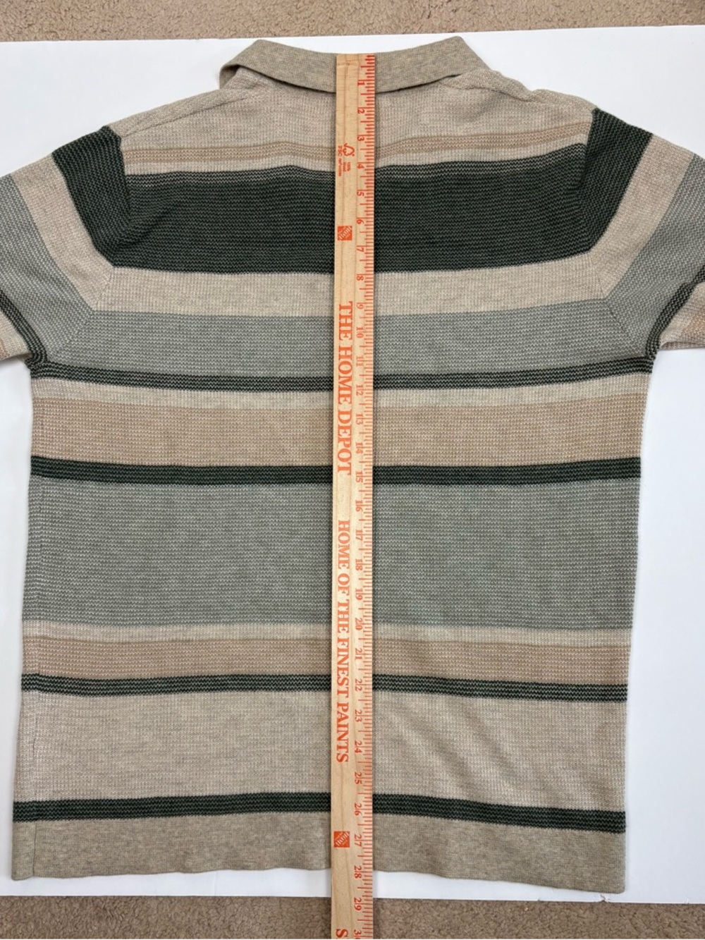 Marine Layer Liam Sweater Polo Green Multi Large Like-New Cotton Wool blend - Picture 9 of 9